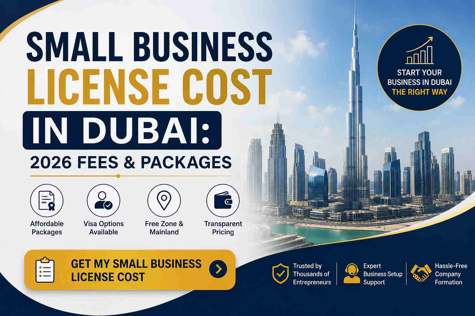 Small Business License Cost in Dubai