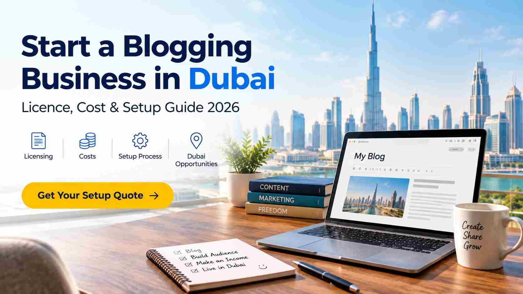 Start a Blogging Business in Dubai